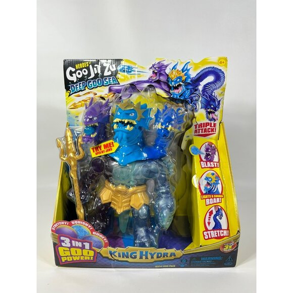Heroes Of Goo Jit Zu Deep Goo Sea KING HYDRA 3 In 1Triple Goo Pack - Picture 3 of 10